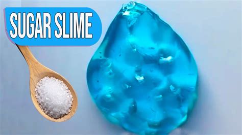 Asmr Water Sugar Slime Recipe💦🎧👅 How To Make Jiggly Water Slime At Home Youtube