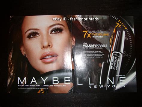 Maybelline Cosmetics 2 Page Magazine Print Ad 2006 Josie Maran Ebay