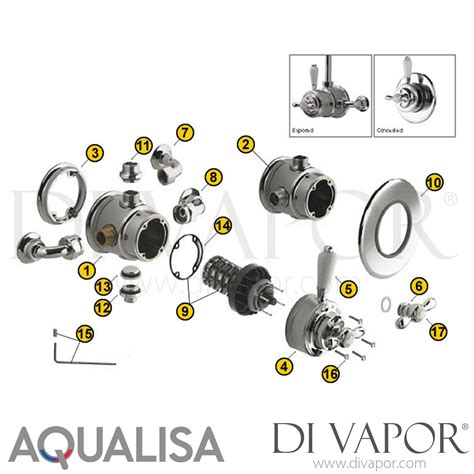 Aqualisa 500 10 01 Aquatique Exposed Traditional Mixer Shower Valve