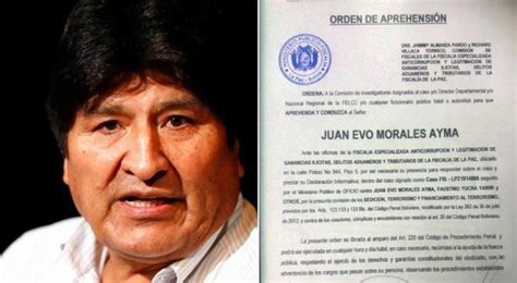 La Justicia De Bolivia Pidió La Detención De Evo Morales Por