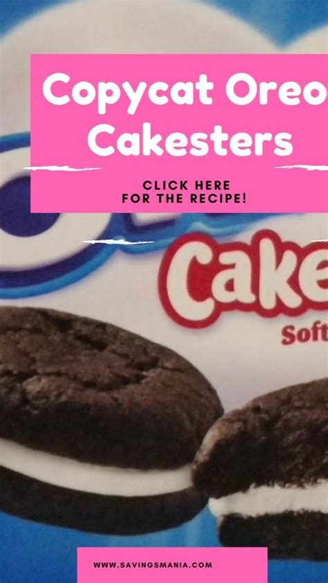 Copycat Oreo Cakesters | Oreo cakesters, Oreo, Sweets desserts