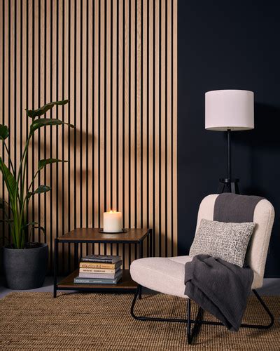 Natural Oak On Black Felt Acoustic Wood Slat Wall Panel Natural Walling