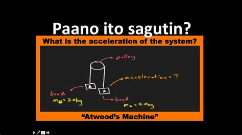 Problem Solving Force Episode 3 Atwood S Machine Part 1 Tagalog