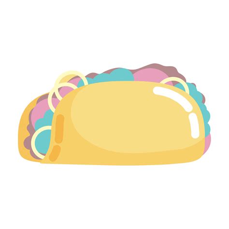 Mexican Taco Food 10421374 Vector Art At Vecteezy