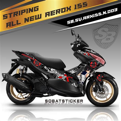 Jual Striping Aerox New Sticker Striping Variasi List Yamaha All