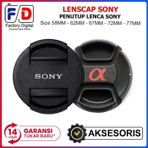 Jual Lens Cap For Sony Mm Mm Mm Mm Mm Mm Mm Lenscap Tutup