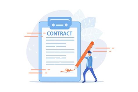 Premium Vector Contract Signing Deal Confirmation Official Document