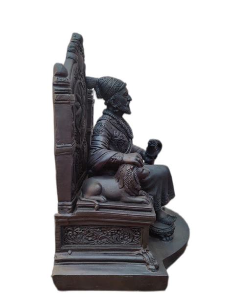 Black Marble Grey Chhatrapati Shivaji Maharaj Statue For Decoration At