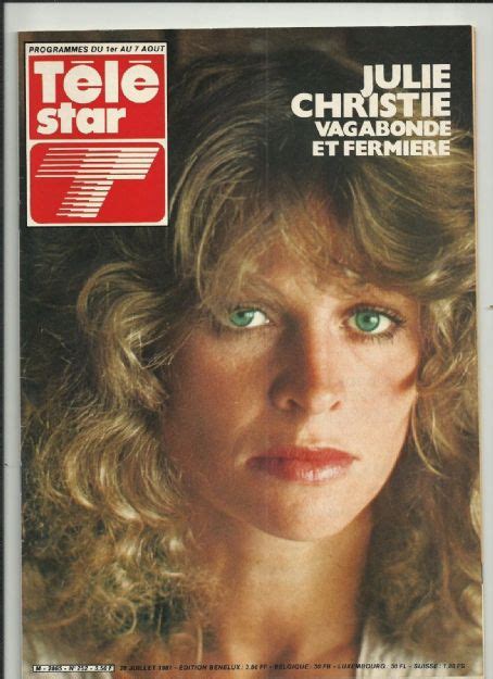 Julie Christie Télé Star Magazine 28 July 1981 Cover Photo France