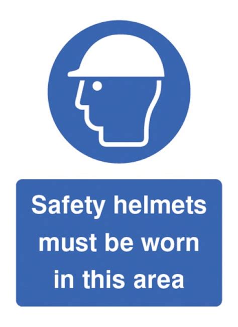 Safety Helmets Must Be Worn In This Area