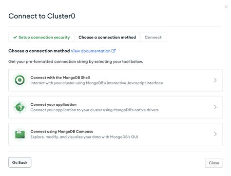 Get Connection String — Start with Guides