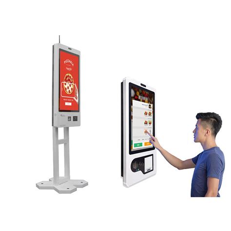 Touchscreen Self Service Kiosk With Barcode Scanner Wi Fi Connectivity