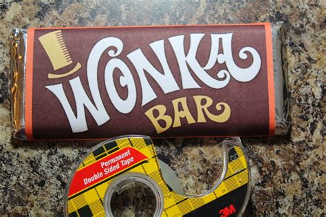 Wonka Bar Printable Wrapper