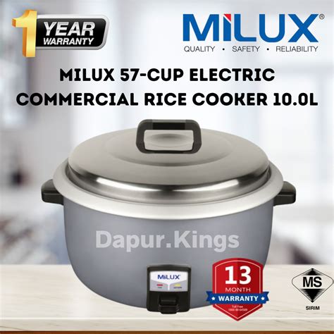 Milux L Electric Commercial Rice Cooker Mrc Periuk Nasi