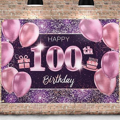 100th Birthday Banner