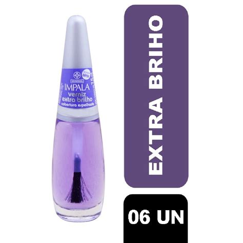 Esmalte Verniz Extra Brilho Impala Base Para Unhas Ml