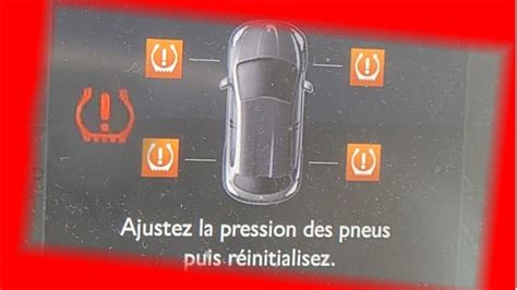 Reinitialisation De La Pression Des Pneus Peugeot Phase Ajustez