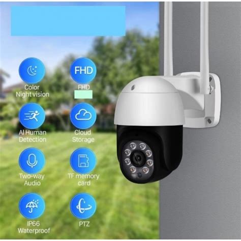 Vezi Camera Supraveghere WIFI Pentru Exterior Rotativa Cu Detectare