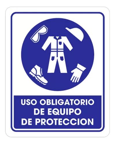 2 Señalamientos Para Equipo Proteccion 25x35cm Weston Mercadolibre