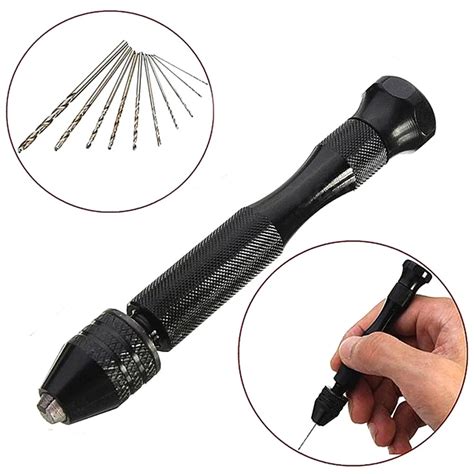 Hot Sale Mini Micro Aluminum Hand Drill Bit With Keyless Chuck 10x