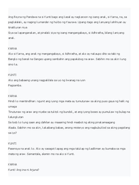 Karna and Kunti | PDF