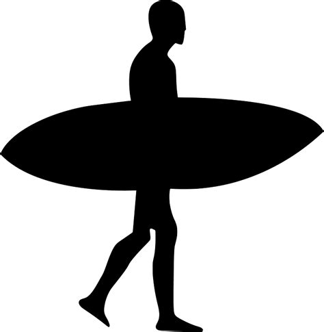 Surfer Free Vector Silhouettes On