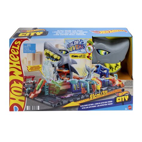 Hot Wheels Zestaw City Ultra Myjnia Rekina Hot Wheels Sklep Empik