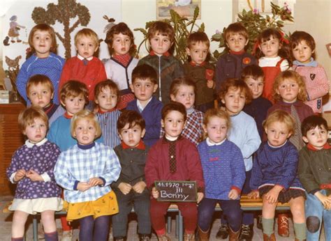 Photo De Classe 1ère Année Maternelle 7071 De 1970 école Primaire