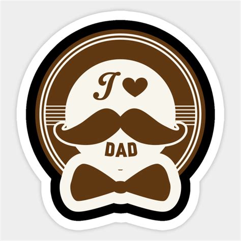 Happy Father S Moustache Day Moustache Sticker TeePublic