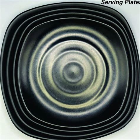 Flying Dolphin Square Melamine Black Plate At Best Price In Delhi