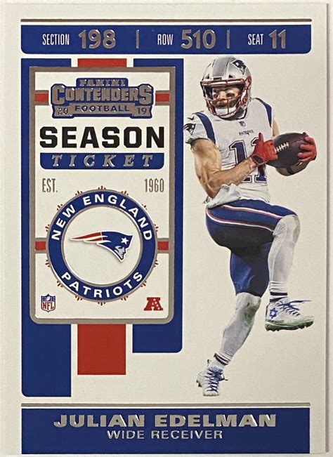 Julian Edelman 2019 Panini Contenders Football New England Patriots