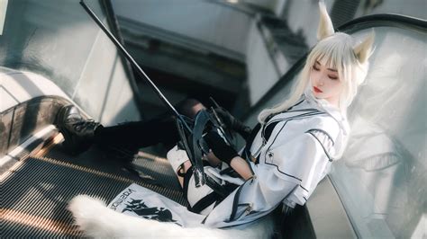 【cos】明日方舟 白金 哔哩哔哩