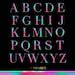 Rainbow Chrome Alphabet Png Clip Art Holographic Alphabet Colorful Letters Gay Pride Alphabet