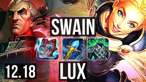 SWAIN Vs LUX MID 9 1 9 69 Winrate Dominating EUW Diamond 12