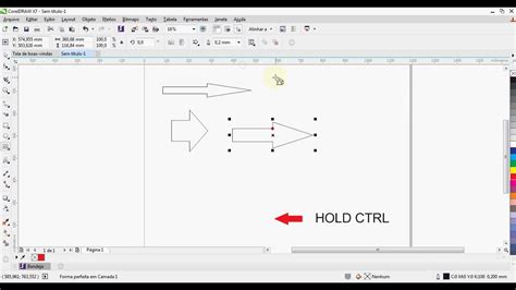 Quick Tutorial How To Draw An Arrow In Corel Draw X7 Youtube