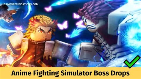 Updated Anime Fighting Simulator Boss Drops List Game Specifications