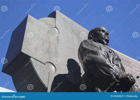 Father Duffy Monument On Times Square In Manhattan Editorial Photo