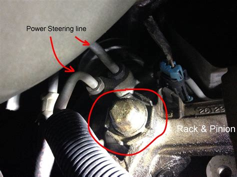 Power Steering Leak In Odd Place What Is This Picture Included