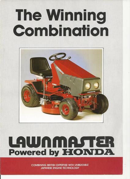 Honda Lawnmaster Ride On Mower Imghonda Vintage Horticultural