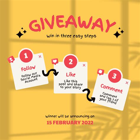 Simple Steps For Hosting A Giveaway Online Instagram Post Template