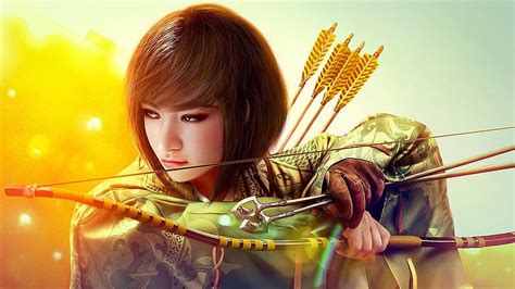 Fantasy Girls Girl With Bow And Arrows HD Wallpaper Pxfuel