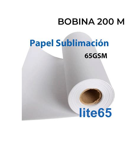 Papel Sublimación Lite con adhesivo 65gsm 200m