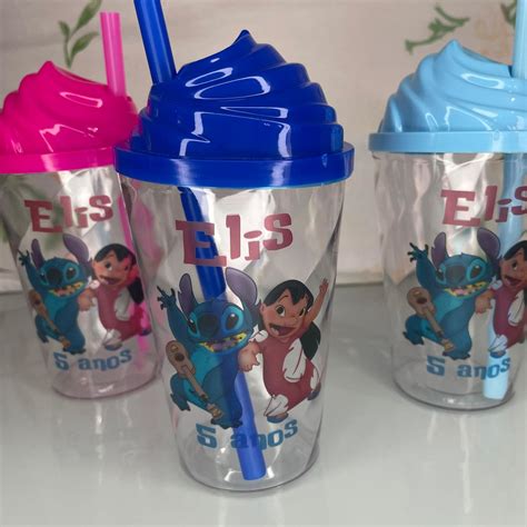 Copos Twister Ml Personalizado Lilo Stitch Elo