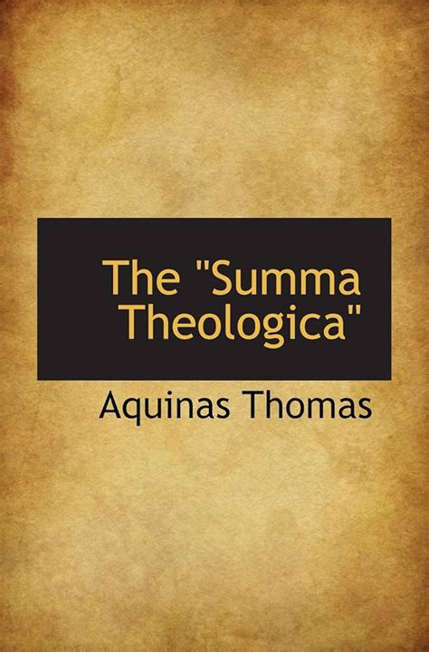 Summa Theologiae Volume I The Existence Of God Part One