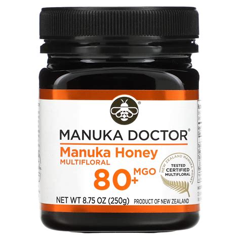 Manuka Doctor Monofloral Manuka Honey Mgo 80 875 Oz 250 G