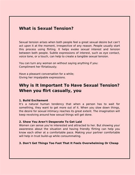 Ppt What Does Sexual Tension Feel Like For A Woman Powerpoint