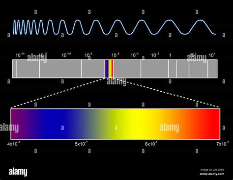 Lo Spettro Elettromagnetico Computer Grafica Dello Spettro