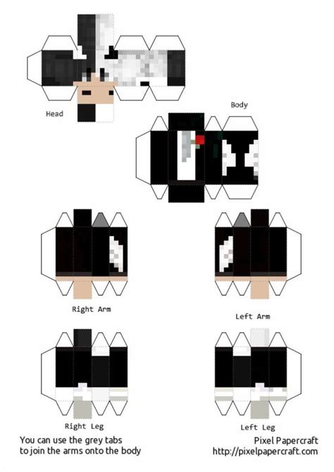 Skin Axozer Armables De Minecraft Plantillas Para Imprimir Gratis