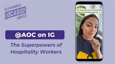 Aoc On Bartending Hospitality Workers Alexandria Ocasio Cortez