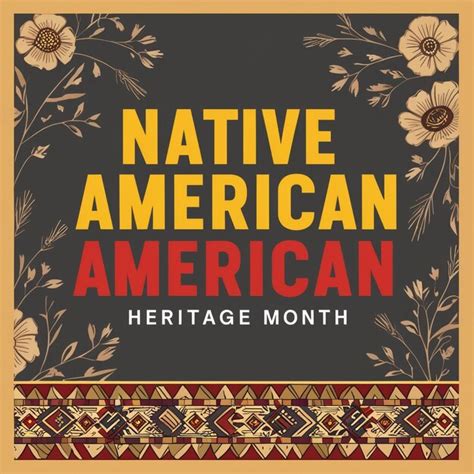 Native american heritage month Vector banner poster card content for ...